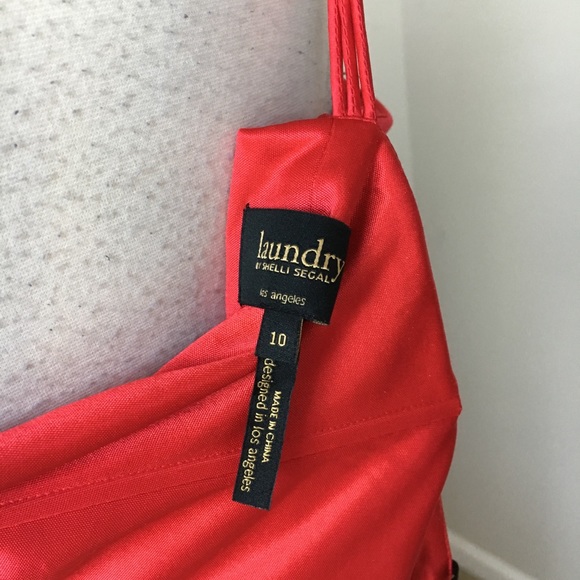 Matte jersey red maxi halter cord detail dress - Picture 7 of 8